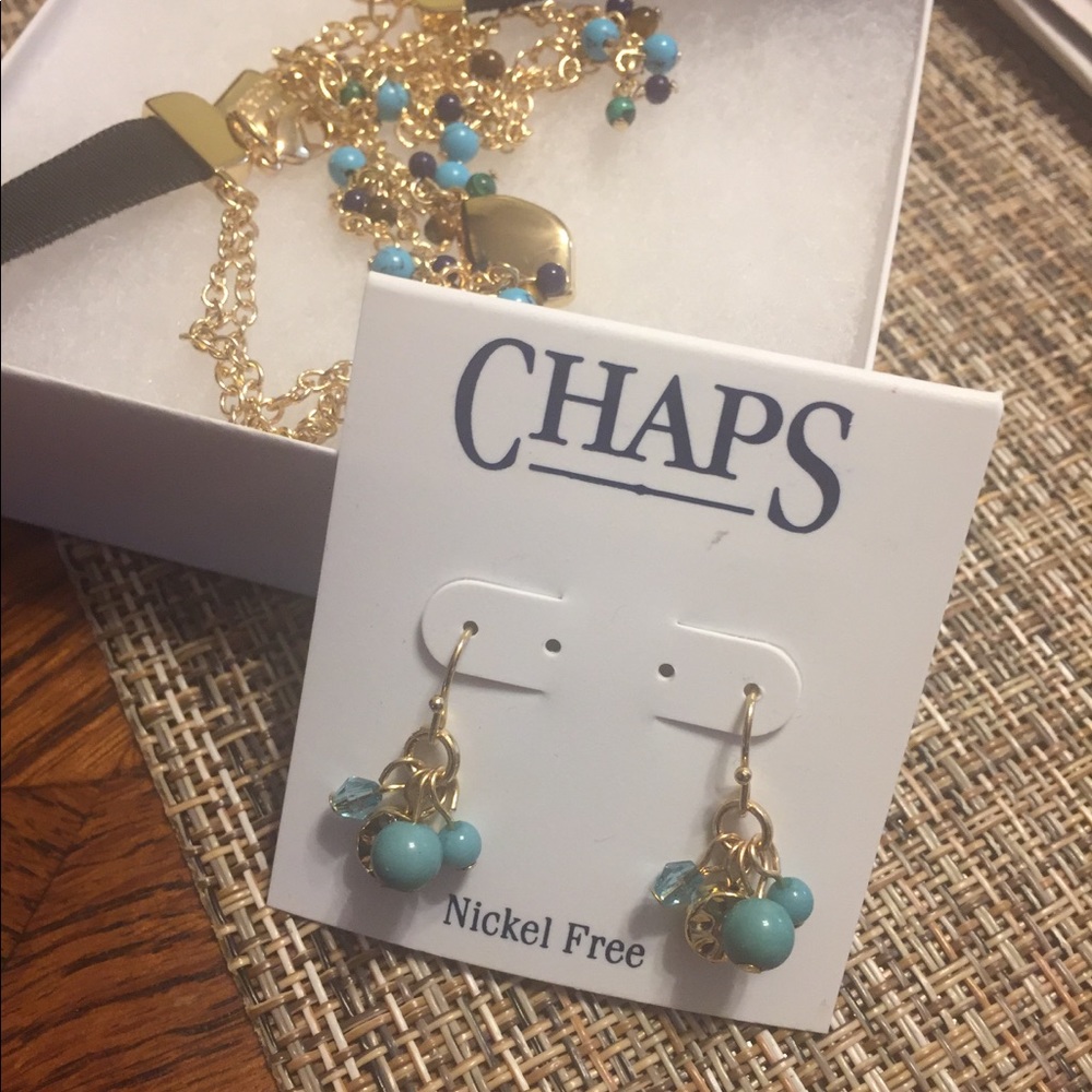 Chaps earring and choker set